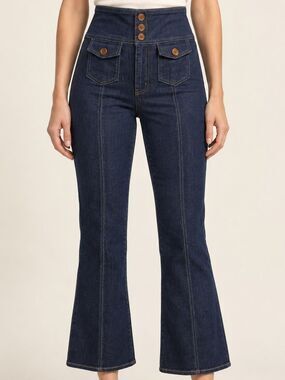 Ulla Johnson High Waisted Baby Bell Jeans Sz. 2